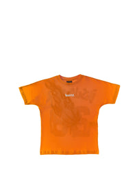 T-Shirt Stampa Dietro Arancione