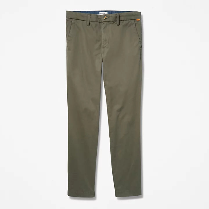 Pantalone Stretch Twill Chino Pan Grape Leaf
