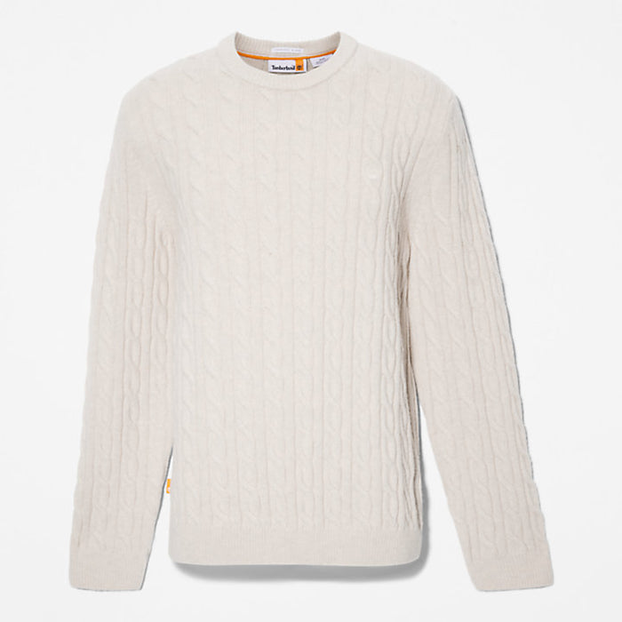 Felpa P-B Lambwool Cable Island Fossil