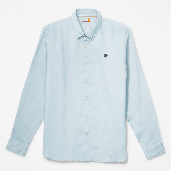 Camicia In Lino Azzurra