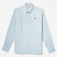 Camicia In Lino Azzurra