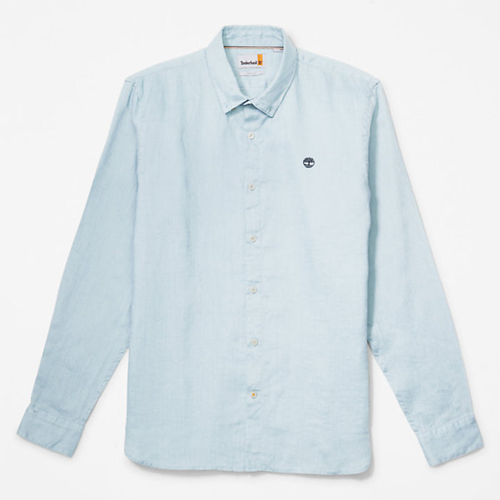 Camicia In Lino Azzurra