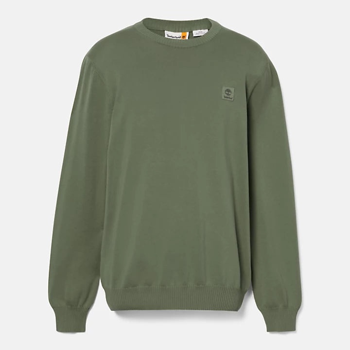 Maglione Girocollo in cotone Verde