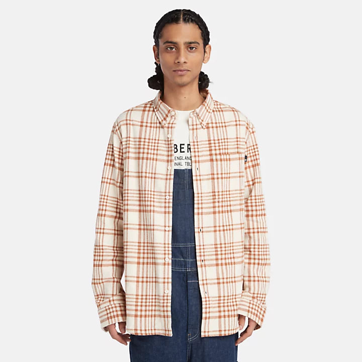 Camicia Heavy Flannel Check Argan Oil Yd
