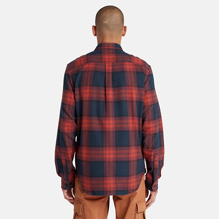 Camicia Heavy Flannel Plaid Dark Sapphire Yd