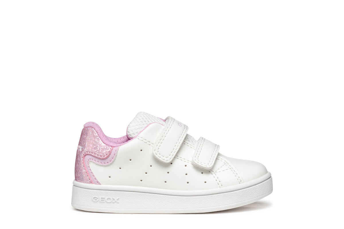 Sneakers Bianca Da Bambina Eclyper Con Strappo