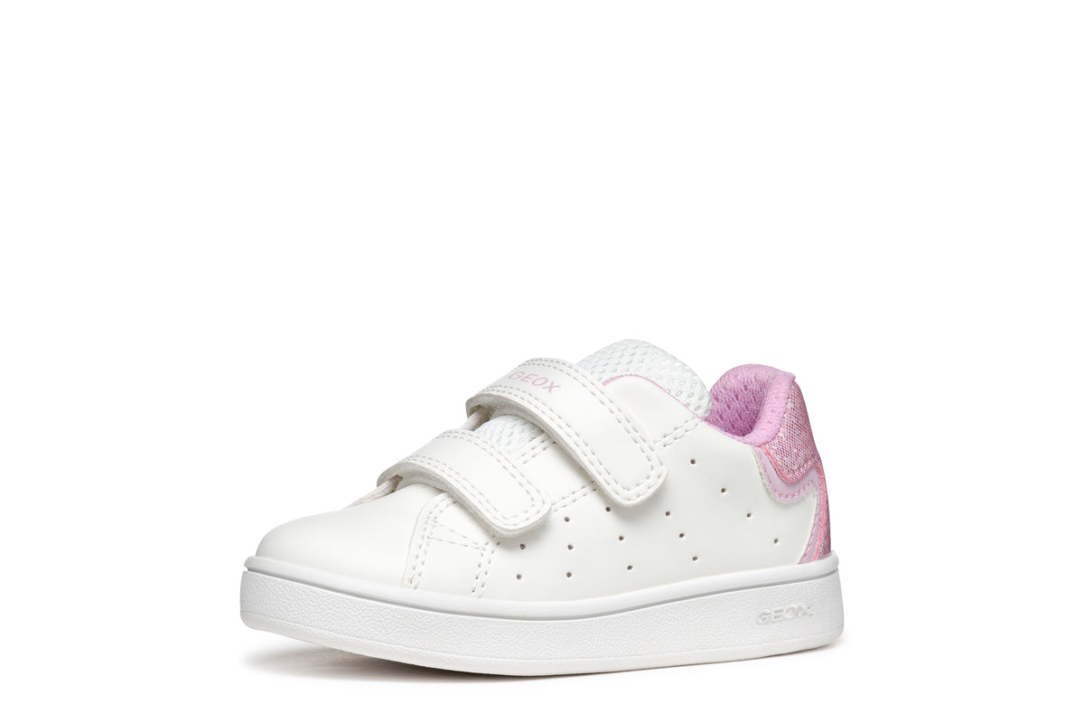 Sneakers Bianca Da Bambina Eclyper Con Strappo