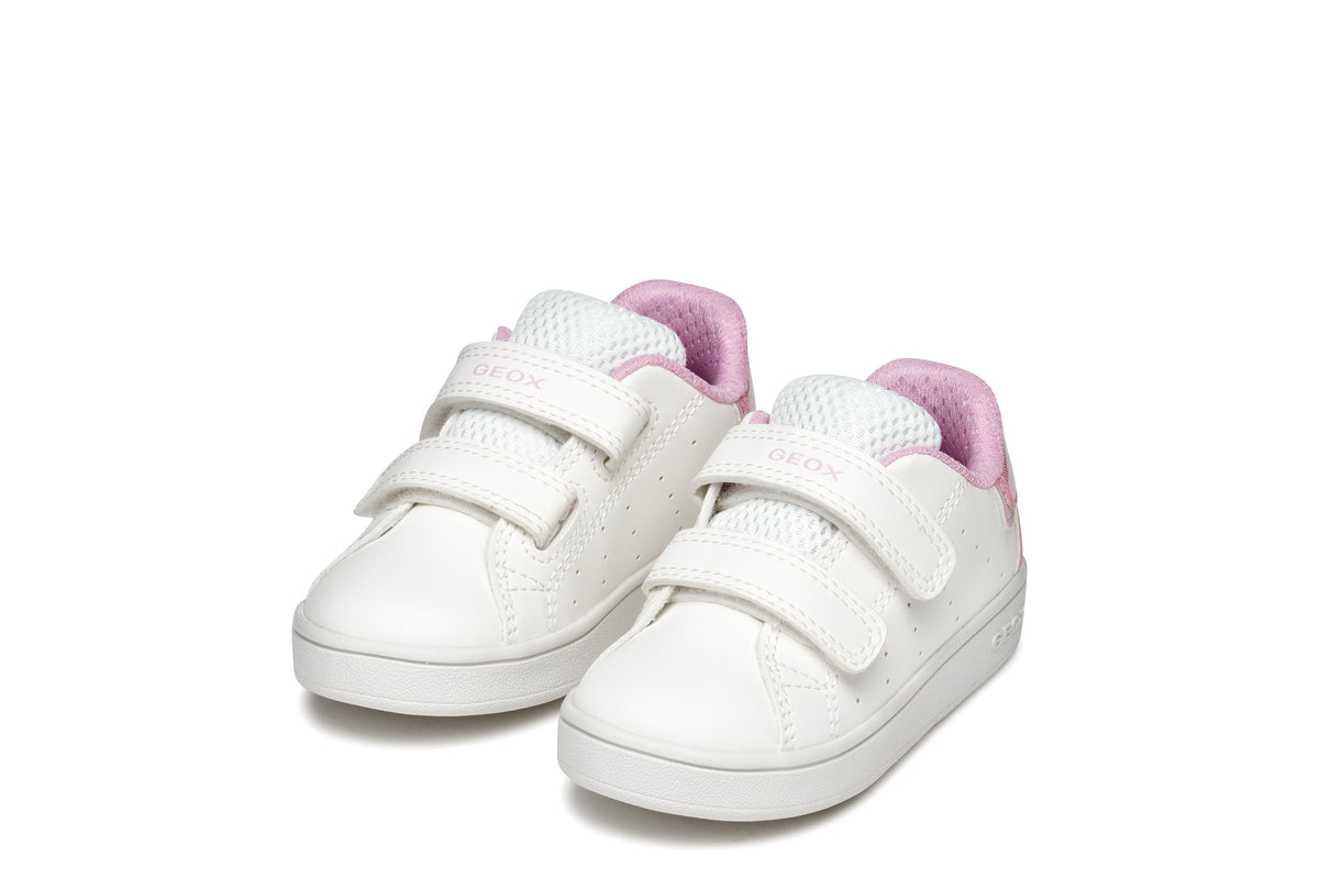 Sneakers Bianca Da Bambina Eclyper Con Strappo
