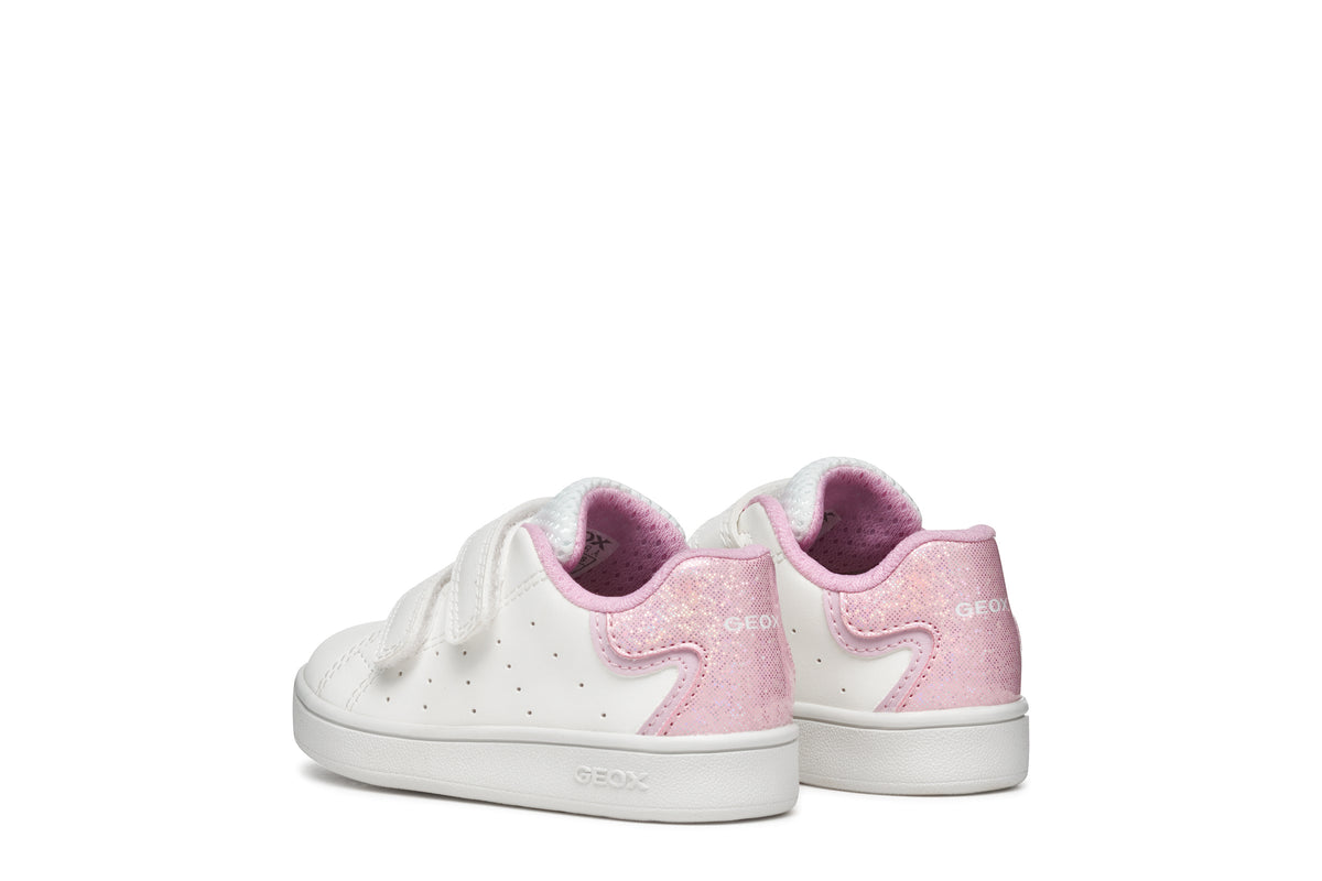 Sneakers Bianca Da Bambina Eclyper Con Strappo
