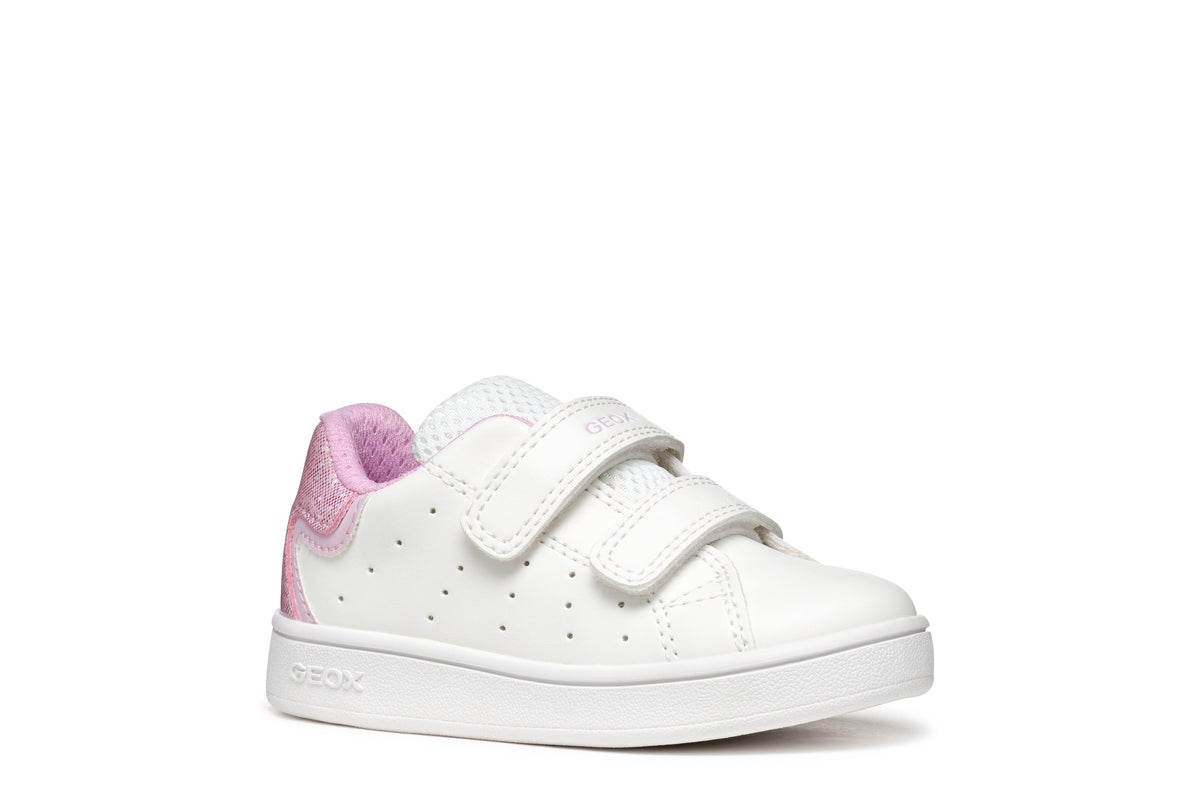 Sneakers Bianca Da Bambina Eclyper Con Strappo