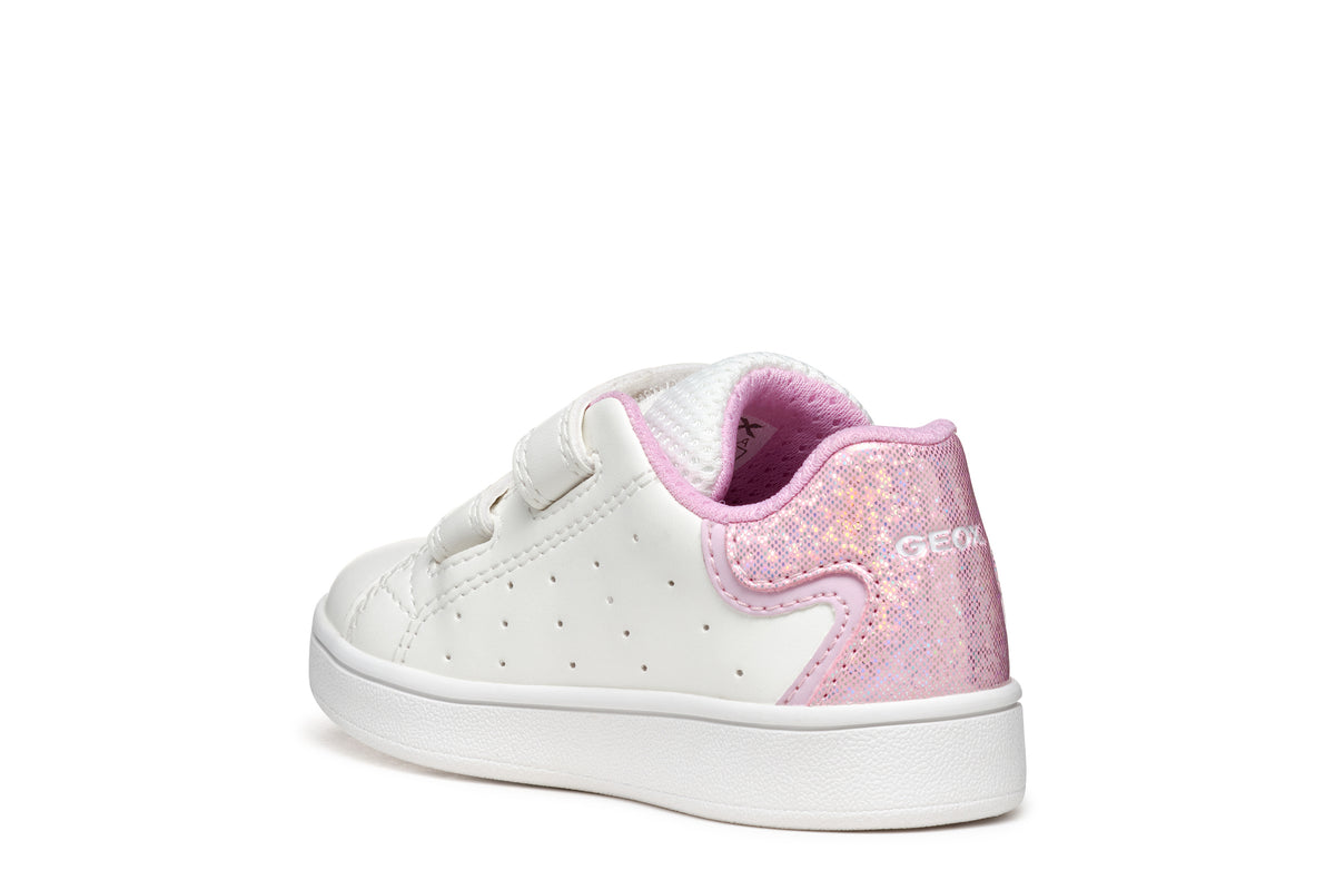 Sneakers Bianca Da Bambina Eclyper Con Strappo