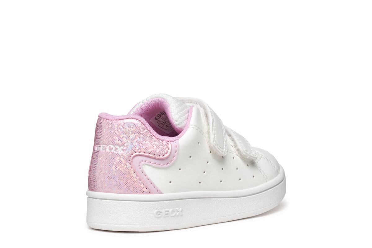 Sneakers Bianca Da Bambina Eclyper Con Strappo