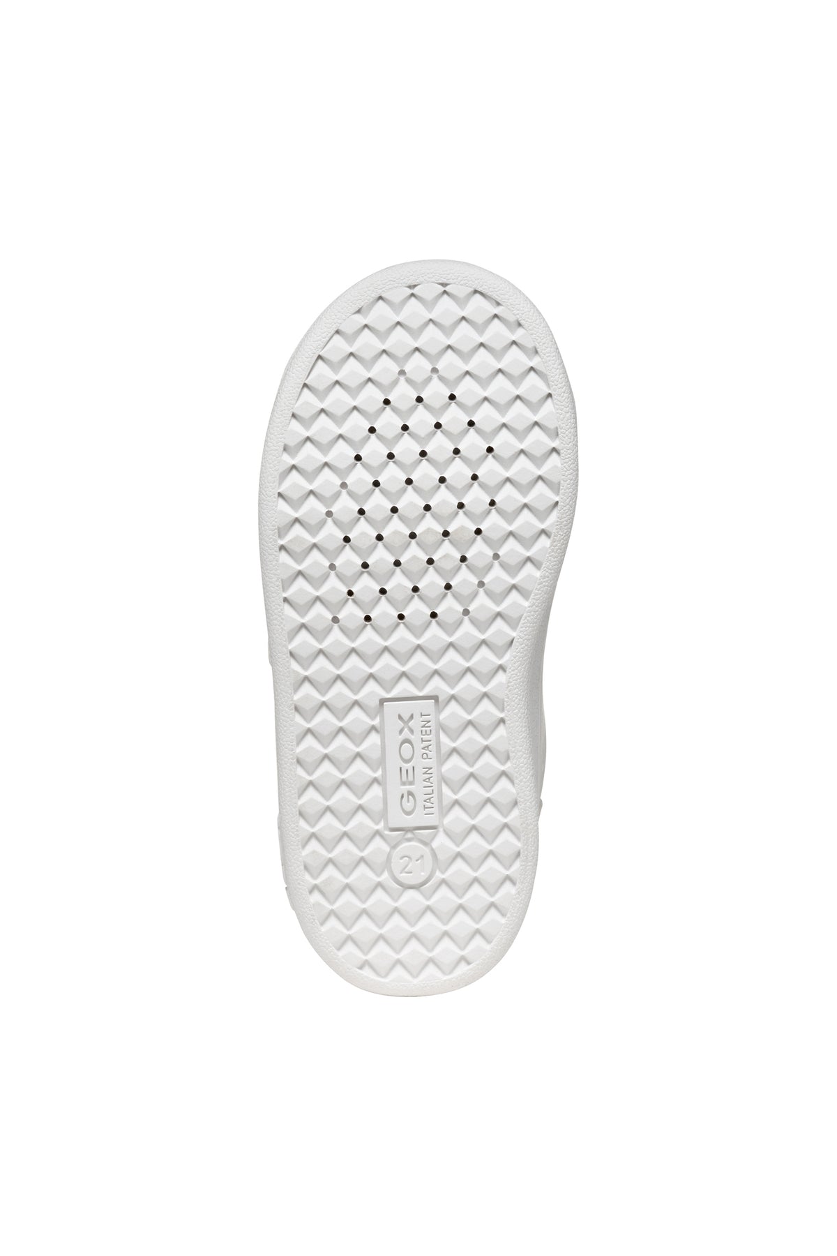 Sneakers Bianca Da Bambina Eclyper Con Strappo