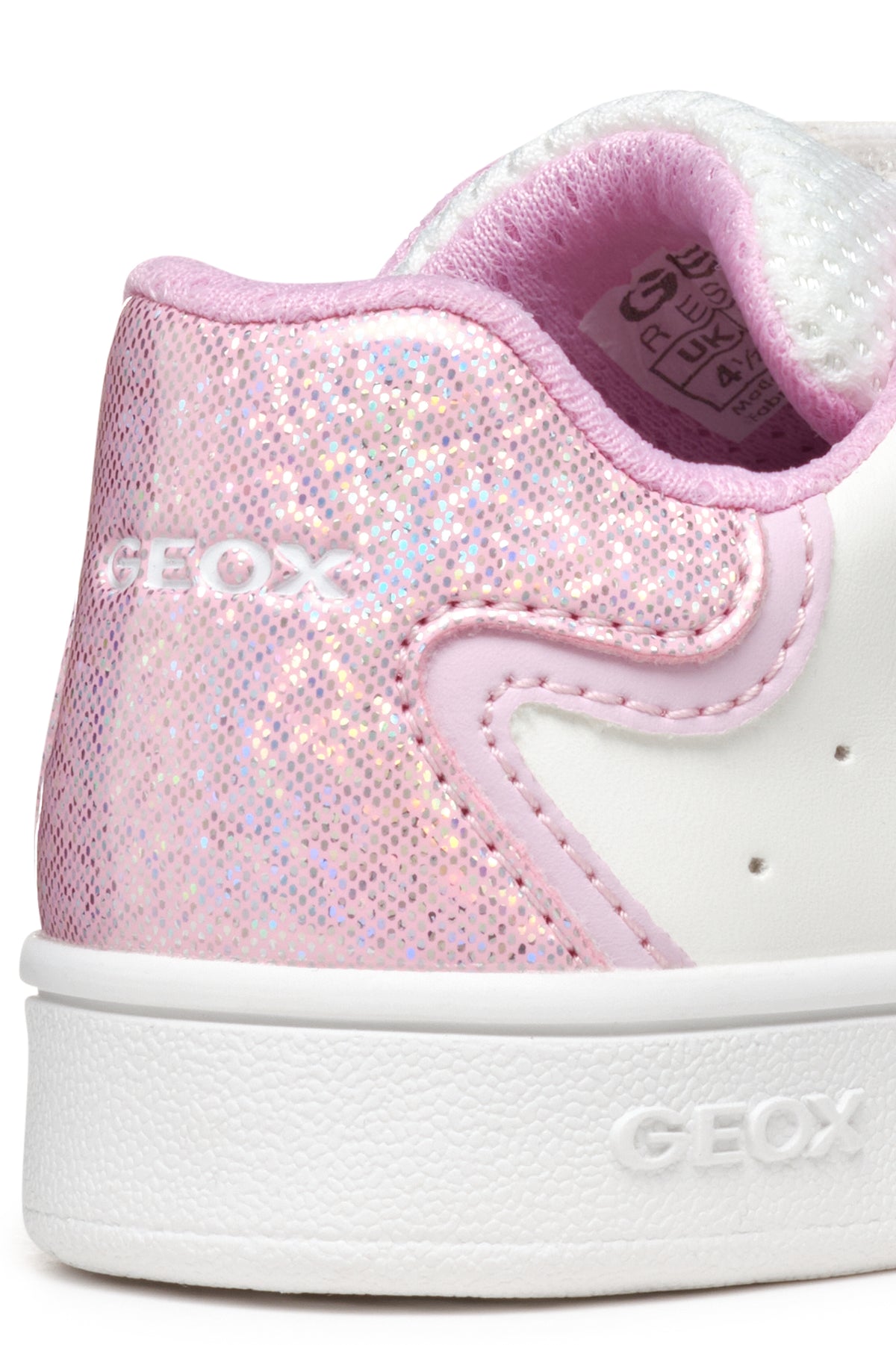 Sneakers Bianca Da Bambina Eclyper Con Strappo