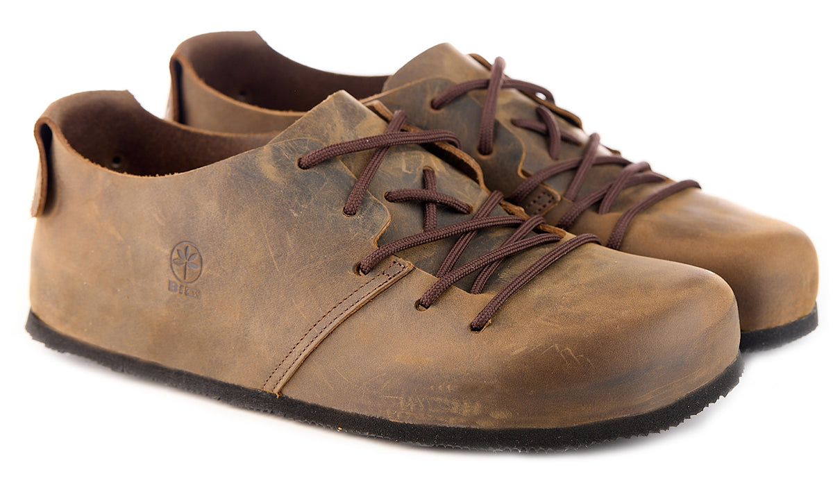 Scarpa Pelle Montana Ingrassato Marrone