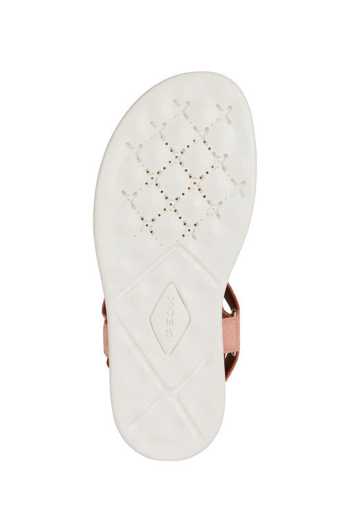 Sandalo da donna con cinturino a strappo rosa