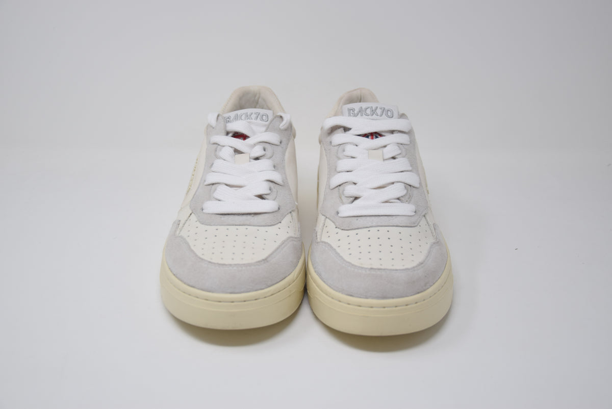 Sneakers Slam Bianco-Beige Suede