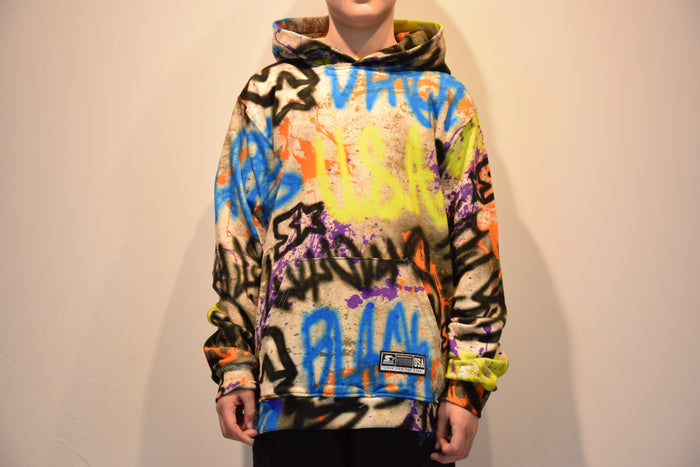 Felpa Con Cappuccio Spray Camo