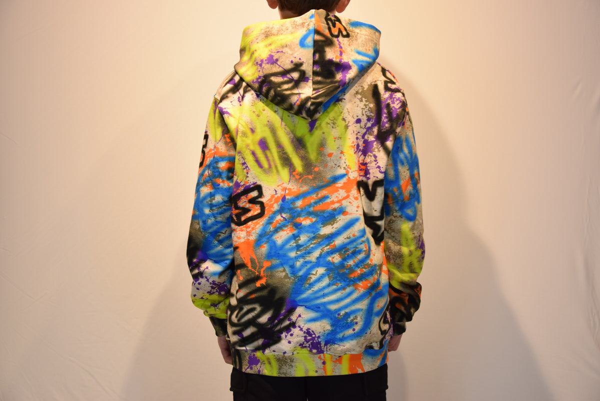 Felpa Con Cappuccio Spray Camo