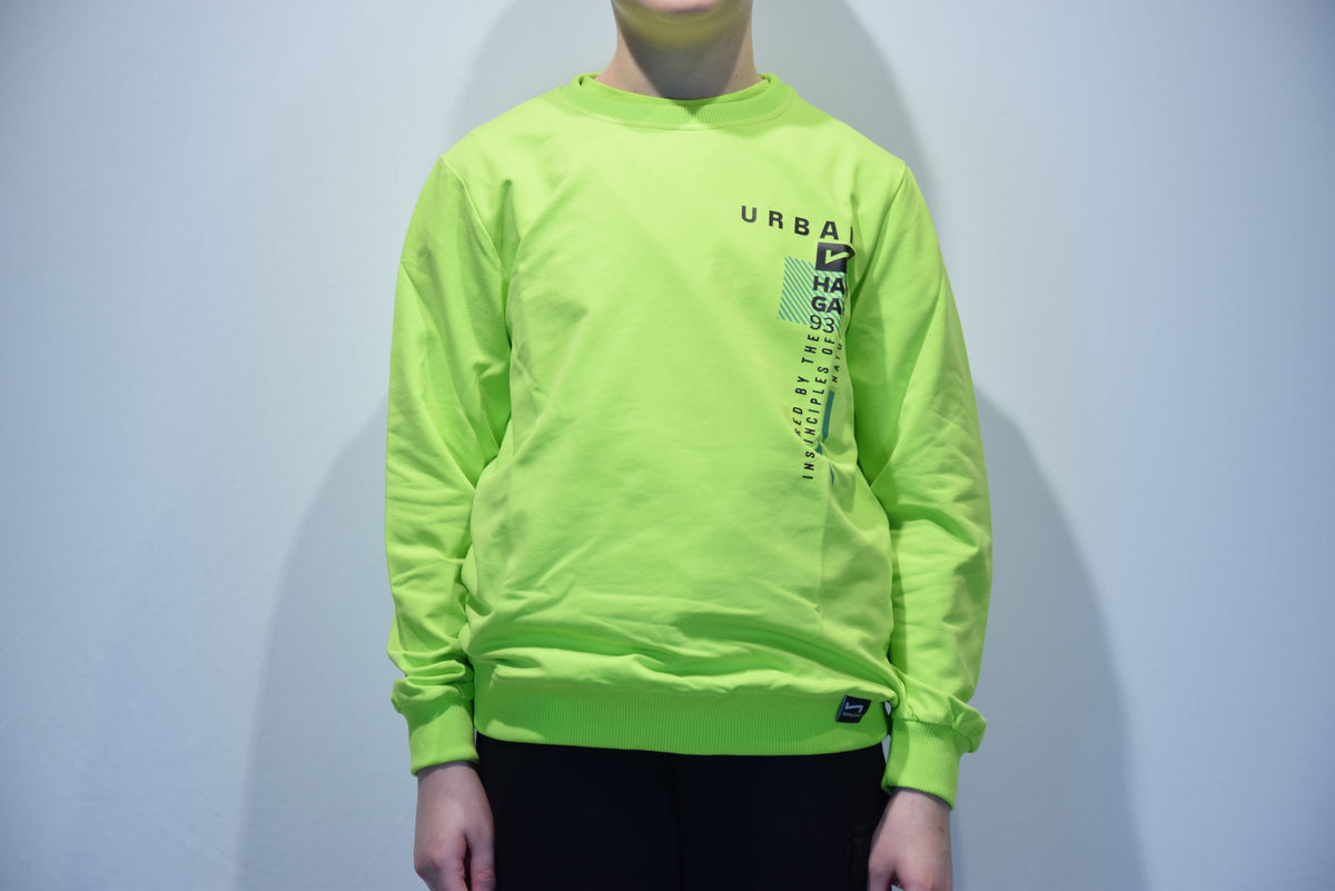 Felpa Girocollo Lime