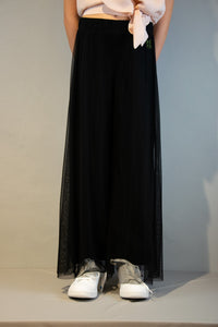 Pantalone Con Tulle Nero