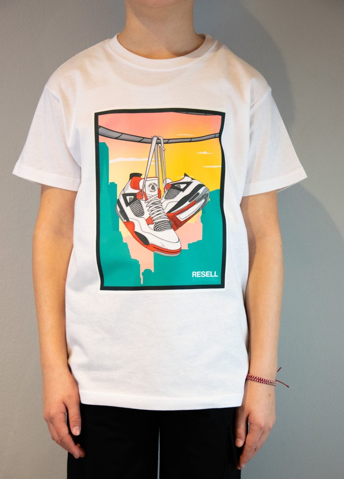 T-Shirt Bianca Stampa Davanti