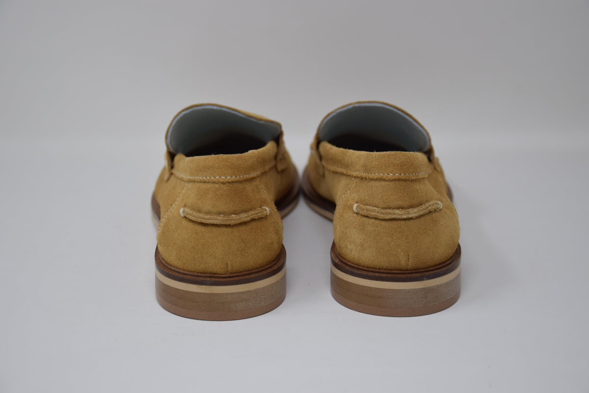 Mocassino In Camoscio Marrone