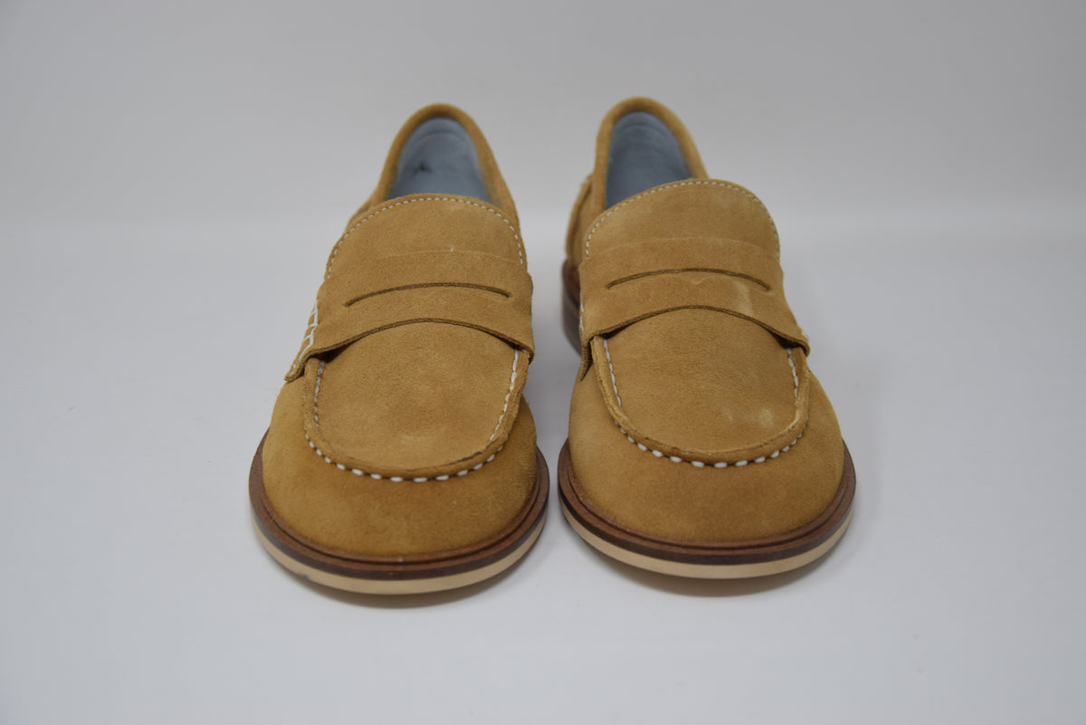 Mocassino In Camoscio Marrone
