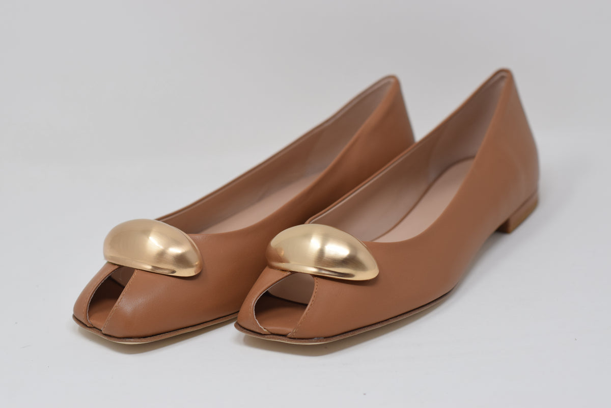 Scarpa Punta Aperta Marrone