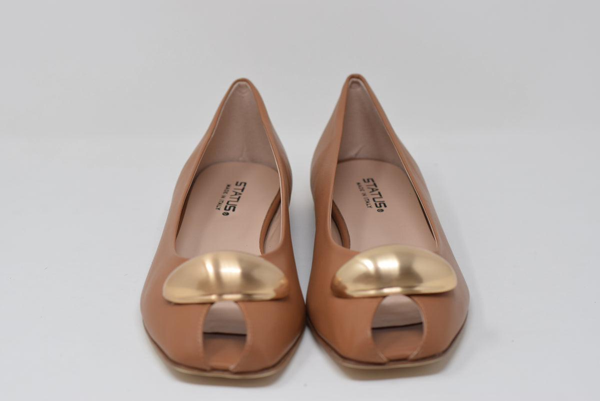 Scarpa Punta Aperta Marrone