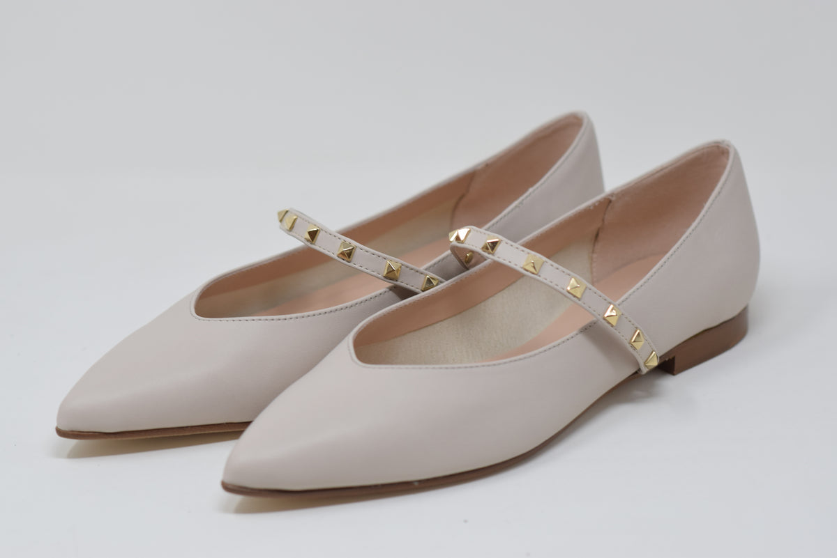 Ballerina Beige Con Cinturino B