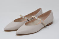 Ballerina Beige Con Cinturino B