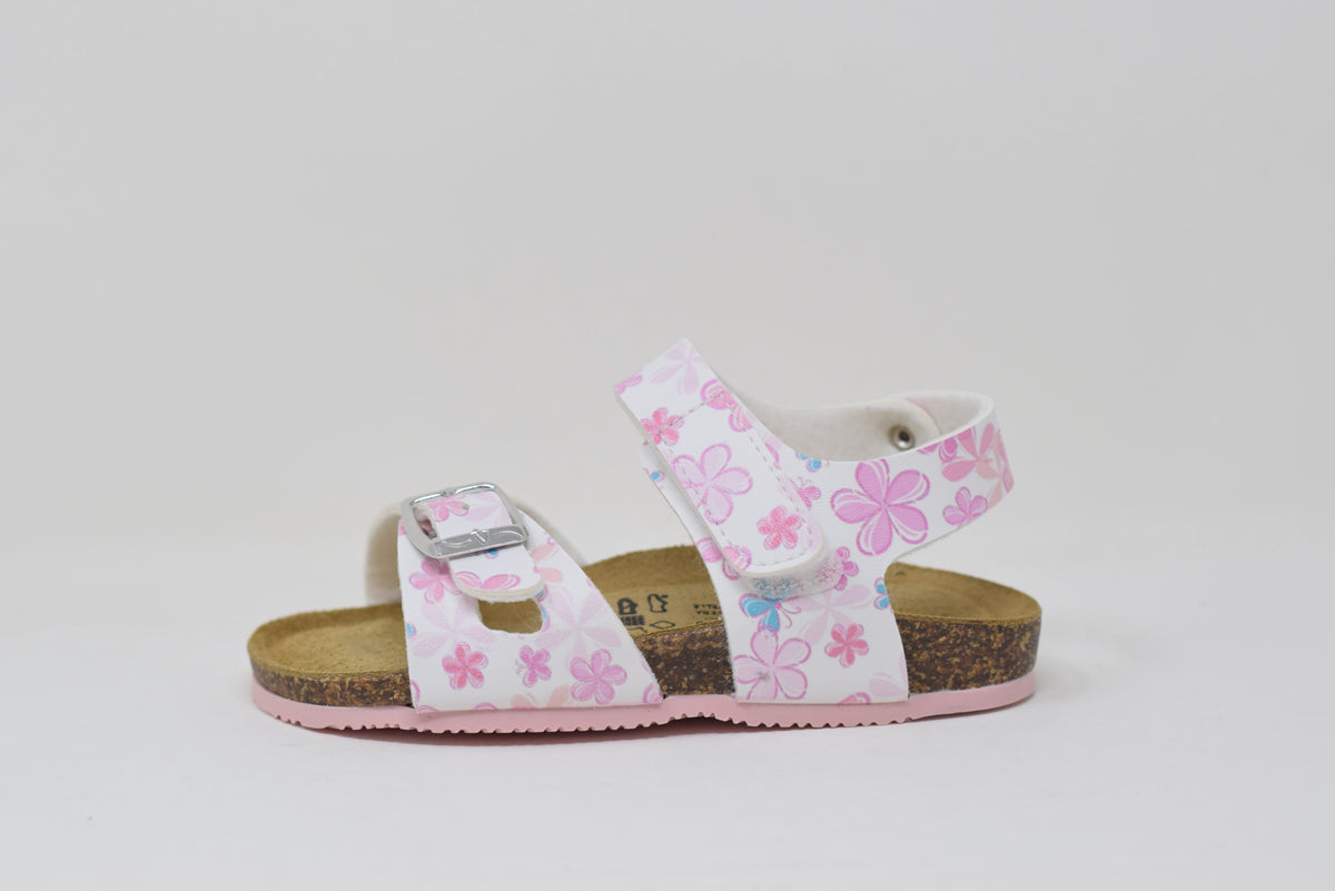 Sandalo Da Bambina con strappo Fantasia Rosa