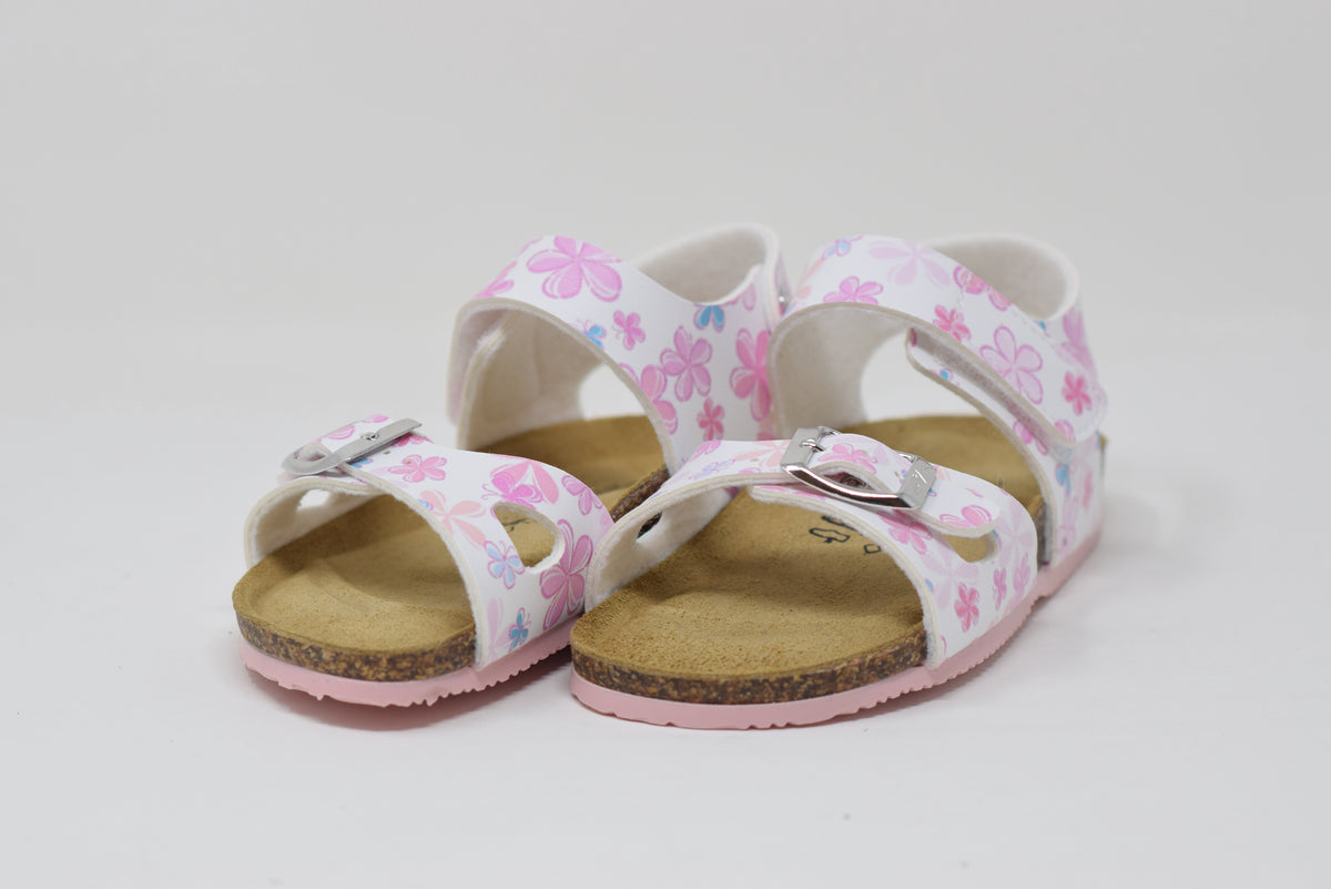 Sandalo Da Bambina con strappo Fantasia Rosa