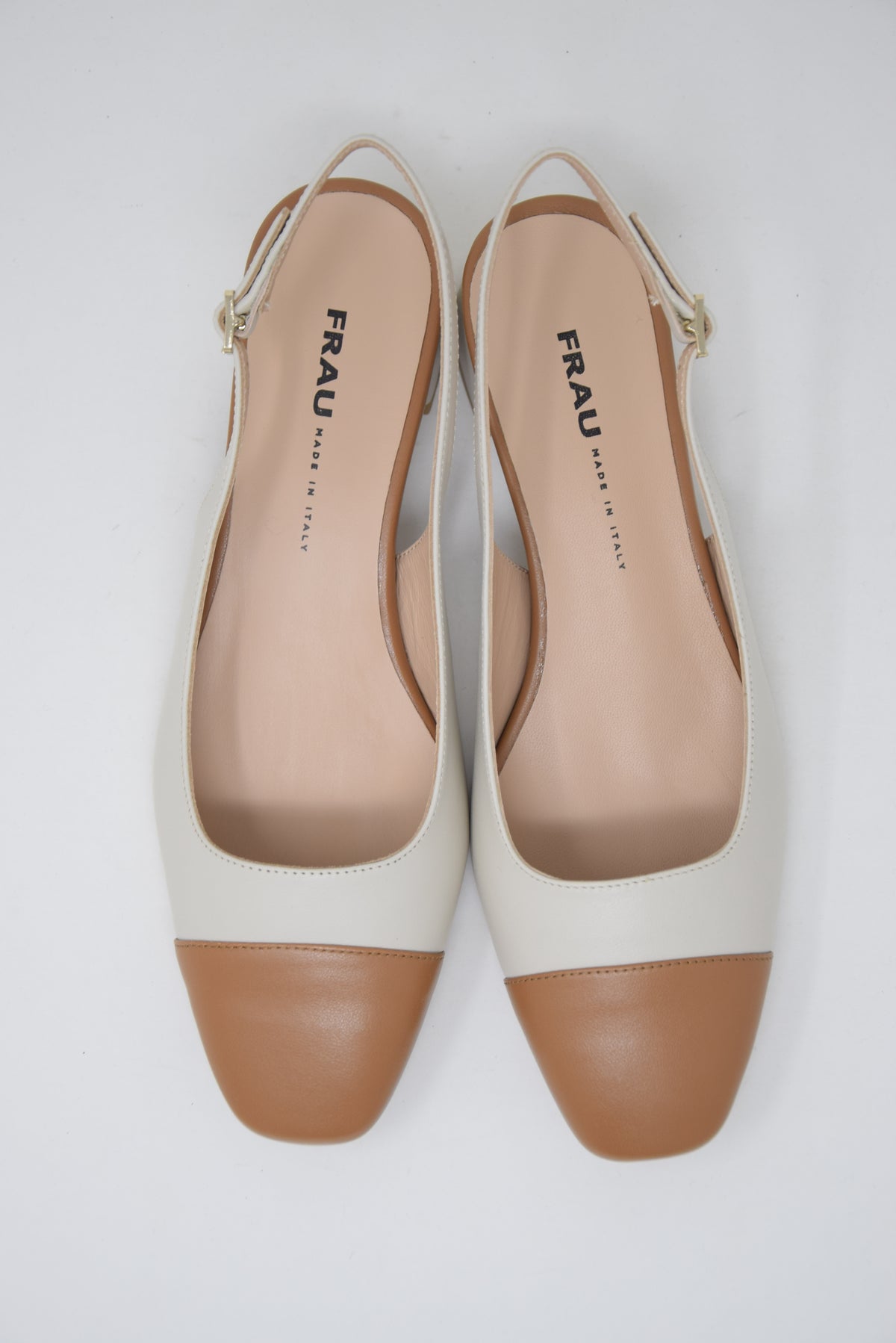 Slingback Con Tacco Bicolor