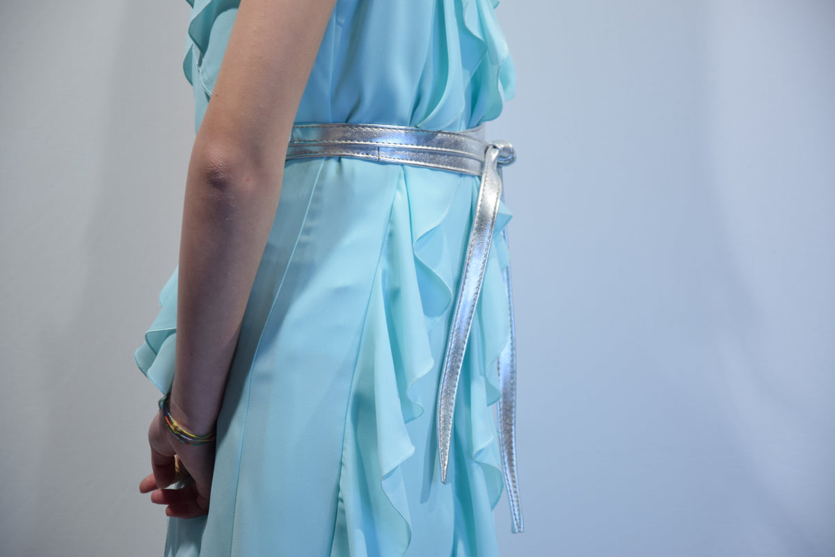 Vestito Elegante Color Acquamarina