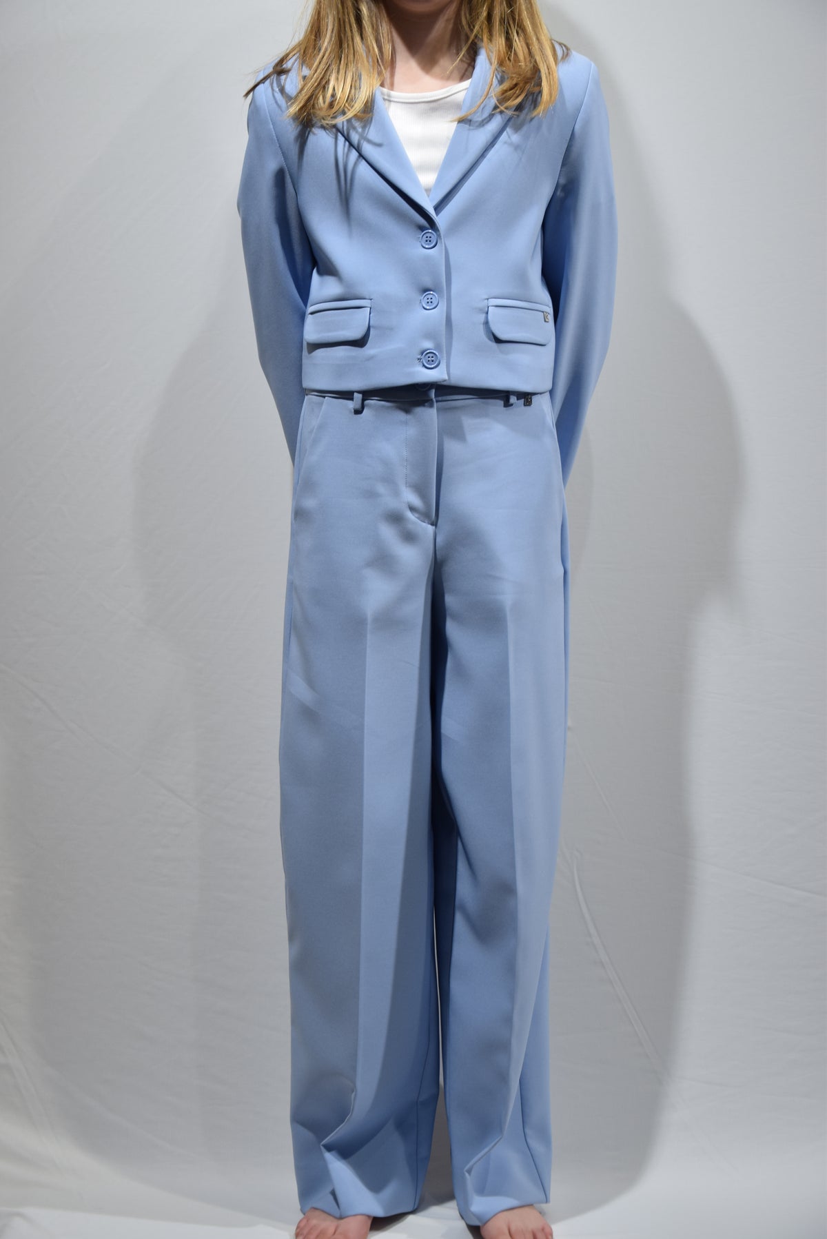 Giacca Elegante Azzurra