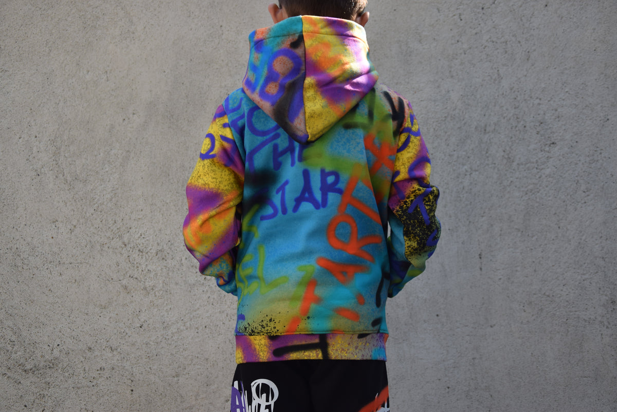 Felpa Cappuccio Bimbo Bomboletta