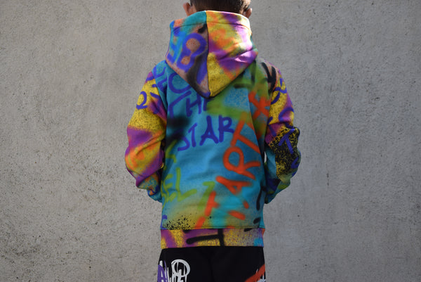 Felpa Cappuccio Bimbo Bomboletta