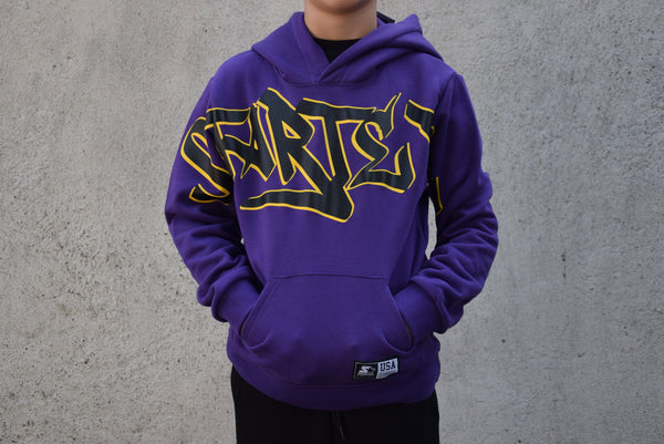 Felpa Cappuccio Bimbo Viola