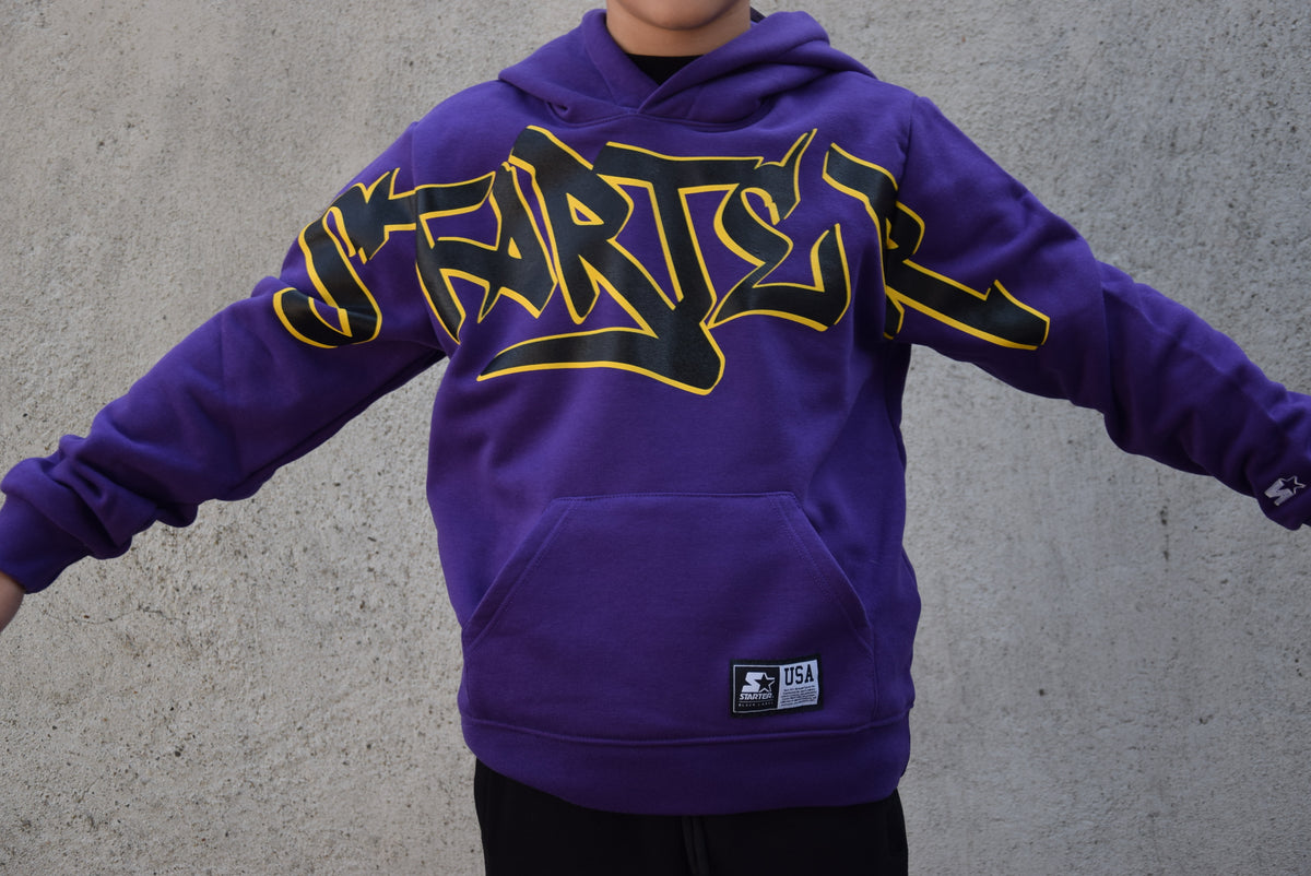 Felpa Cappuccio Bimbo Viola