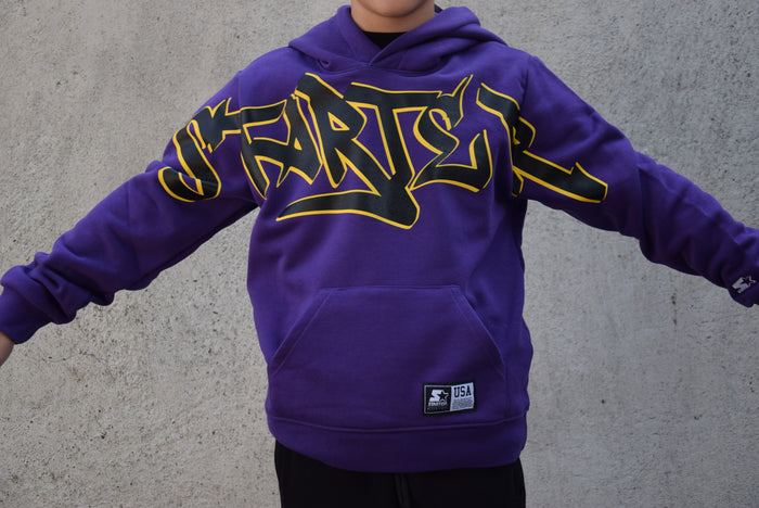 Felpa Cappuccio Bimbo Viola