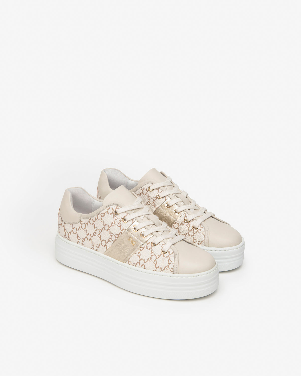 Scarpa donna beige logo