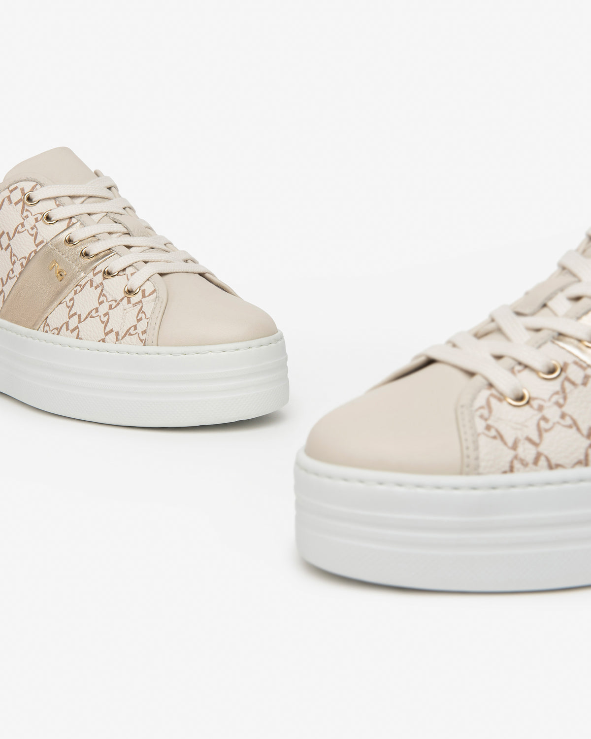 Scarpa donna beige logo