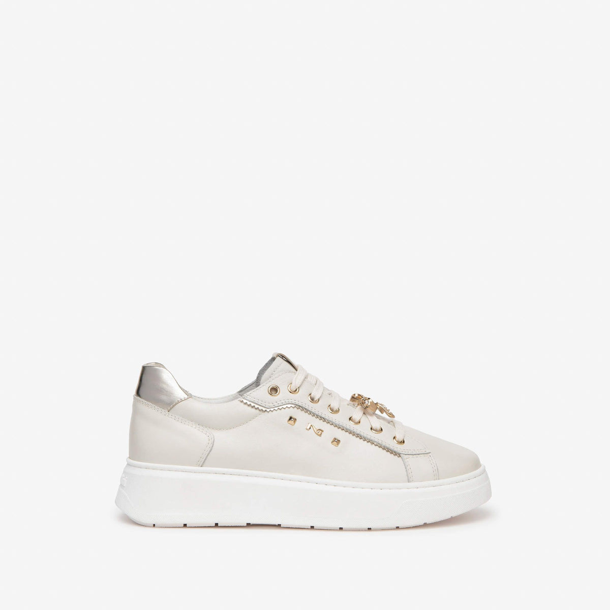 Scarpa donna beige con accessorio