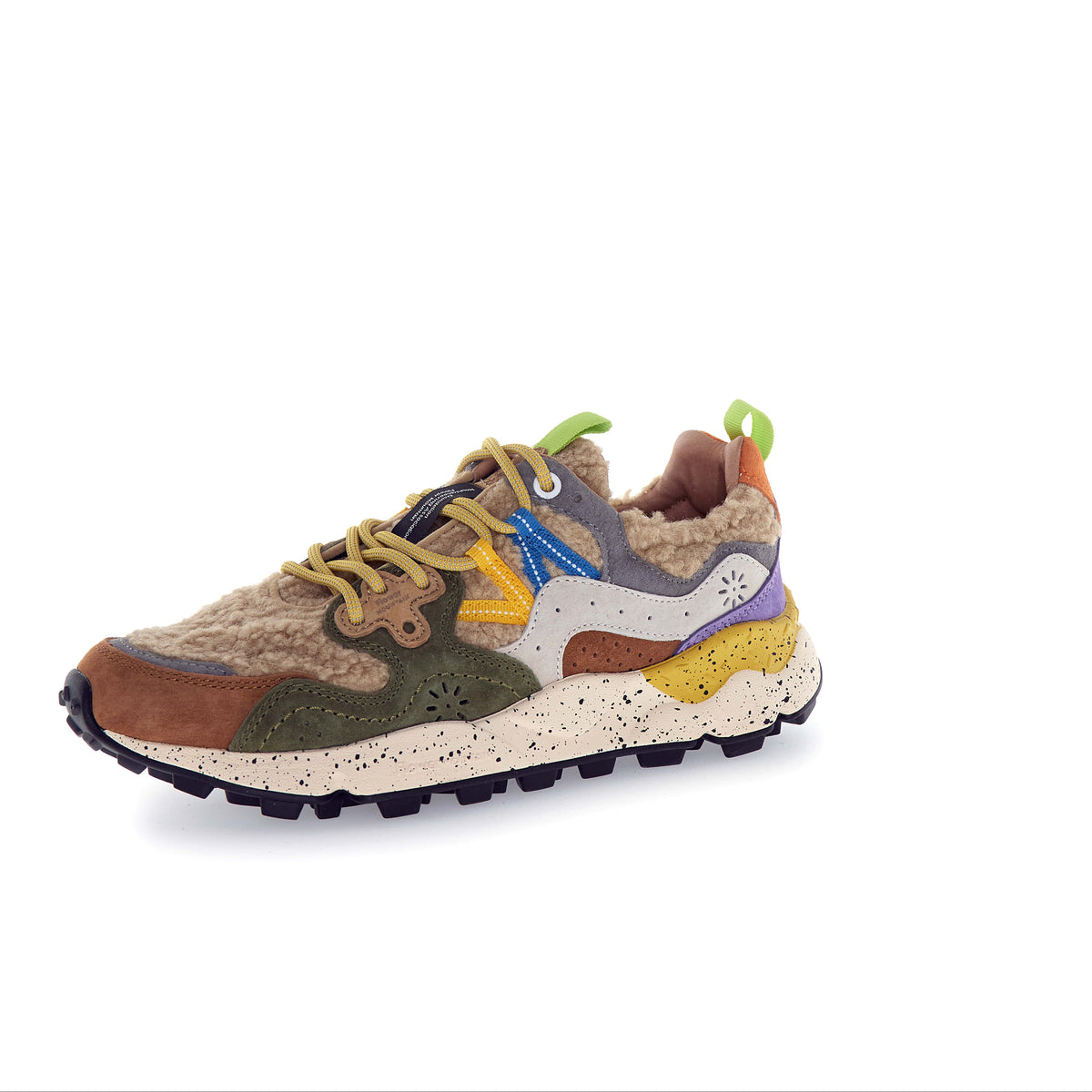 Sneaker da donna Yamano 3 Suede Teddy Mud Grey Off White