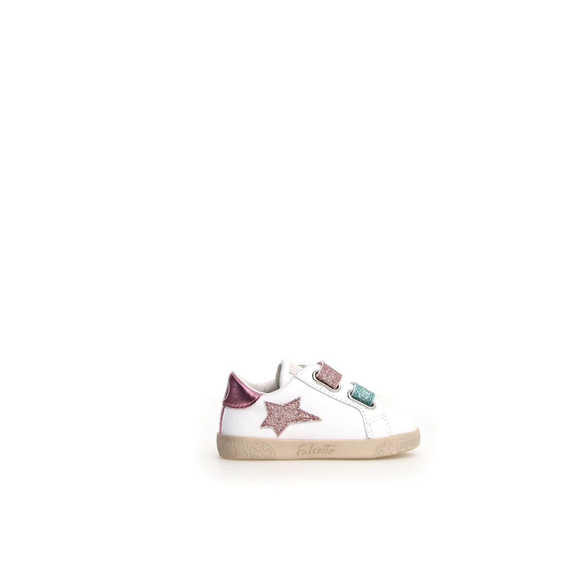 Falcotto Alnoite 2 Strappo Glitter White Pink