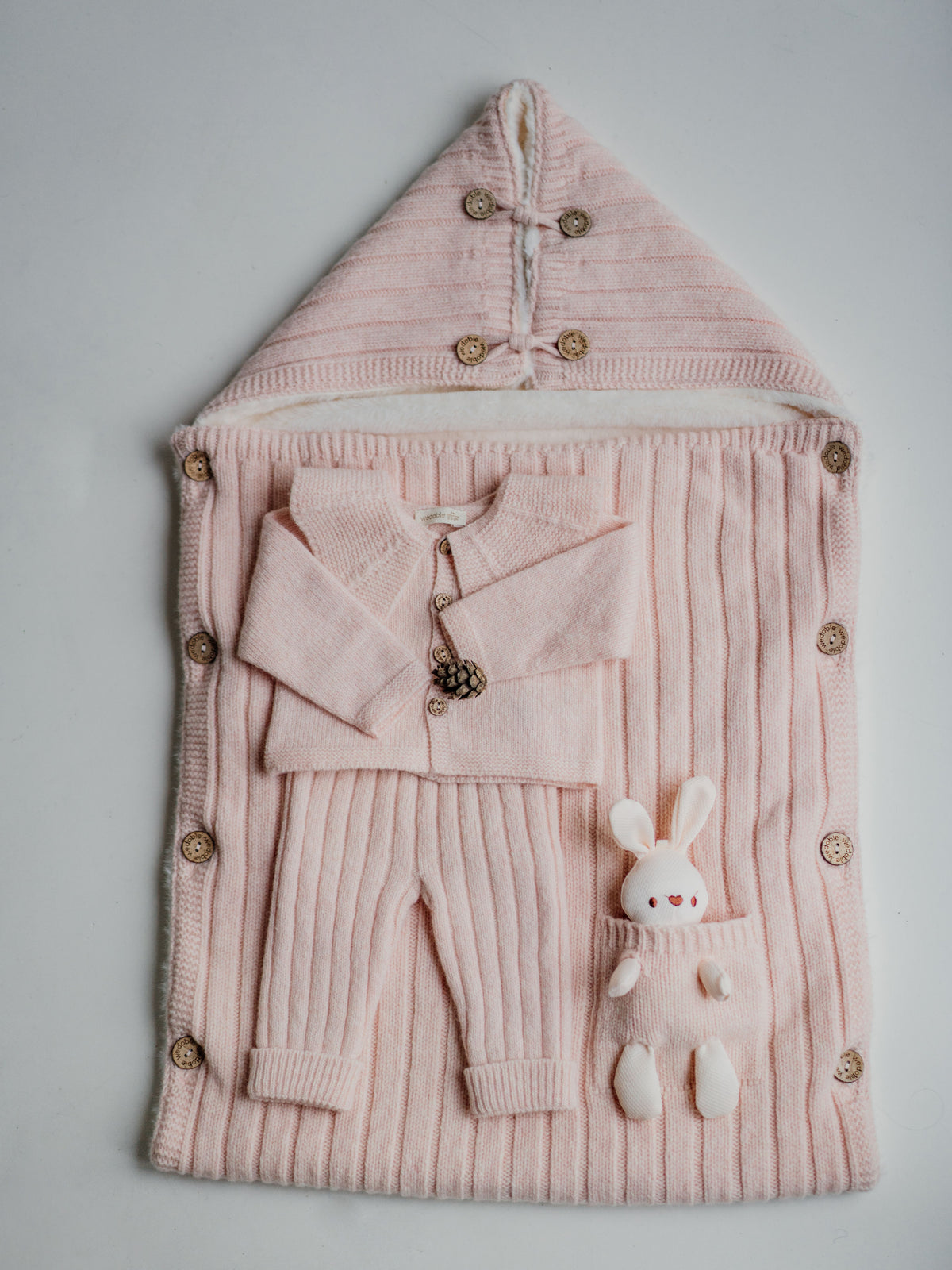 Golfino In Lana Con Colletto Rosa