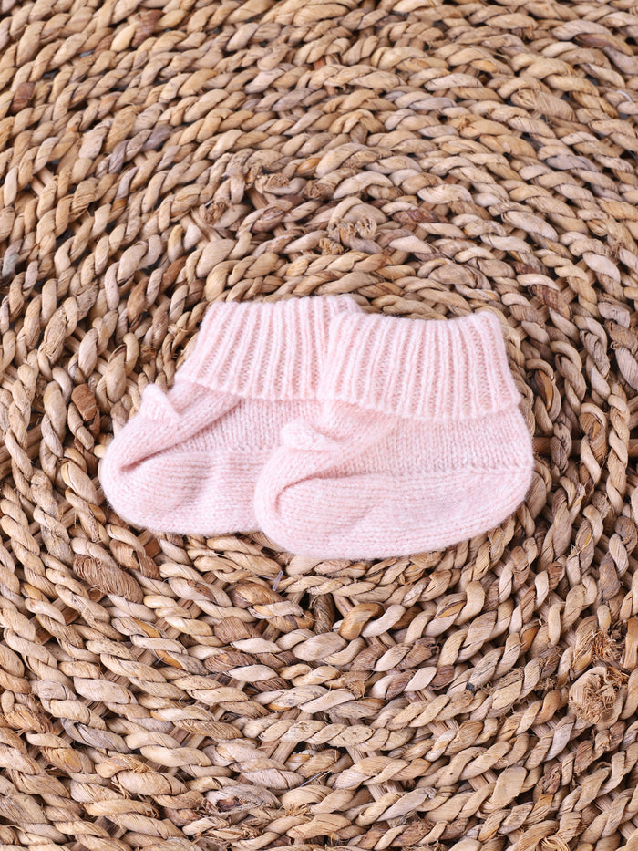 Scarpine In Lana Rosa