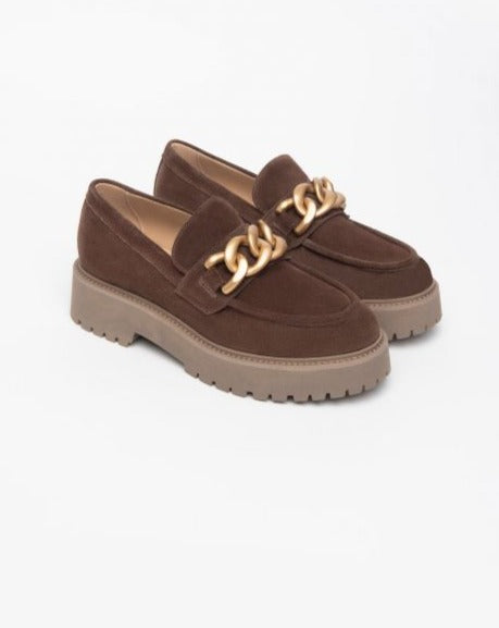 Mocassino Velour Castagno Volterra